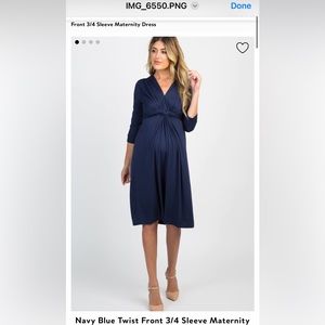 Pink blush maternity dress NWT.